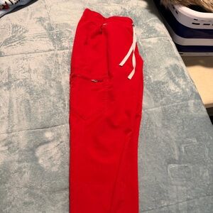 Figs Red Jogger Pant- M